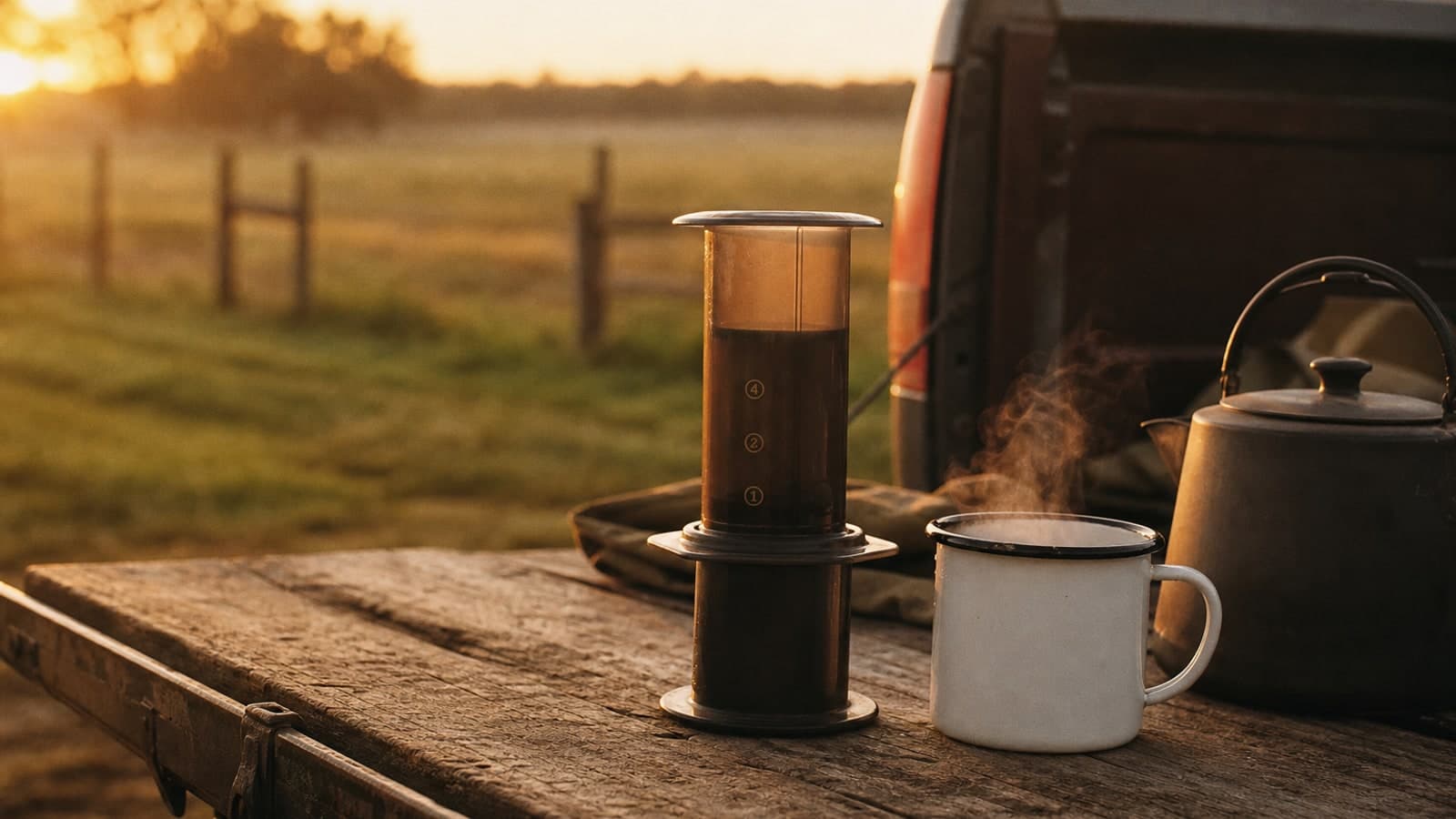 AeroPress Coffee for Camp and Farm Mornings