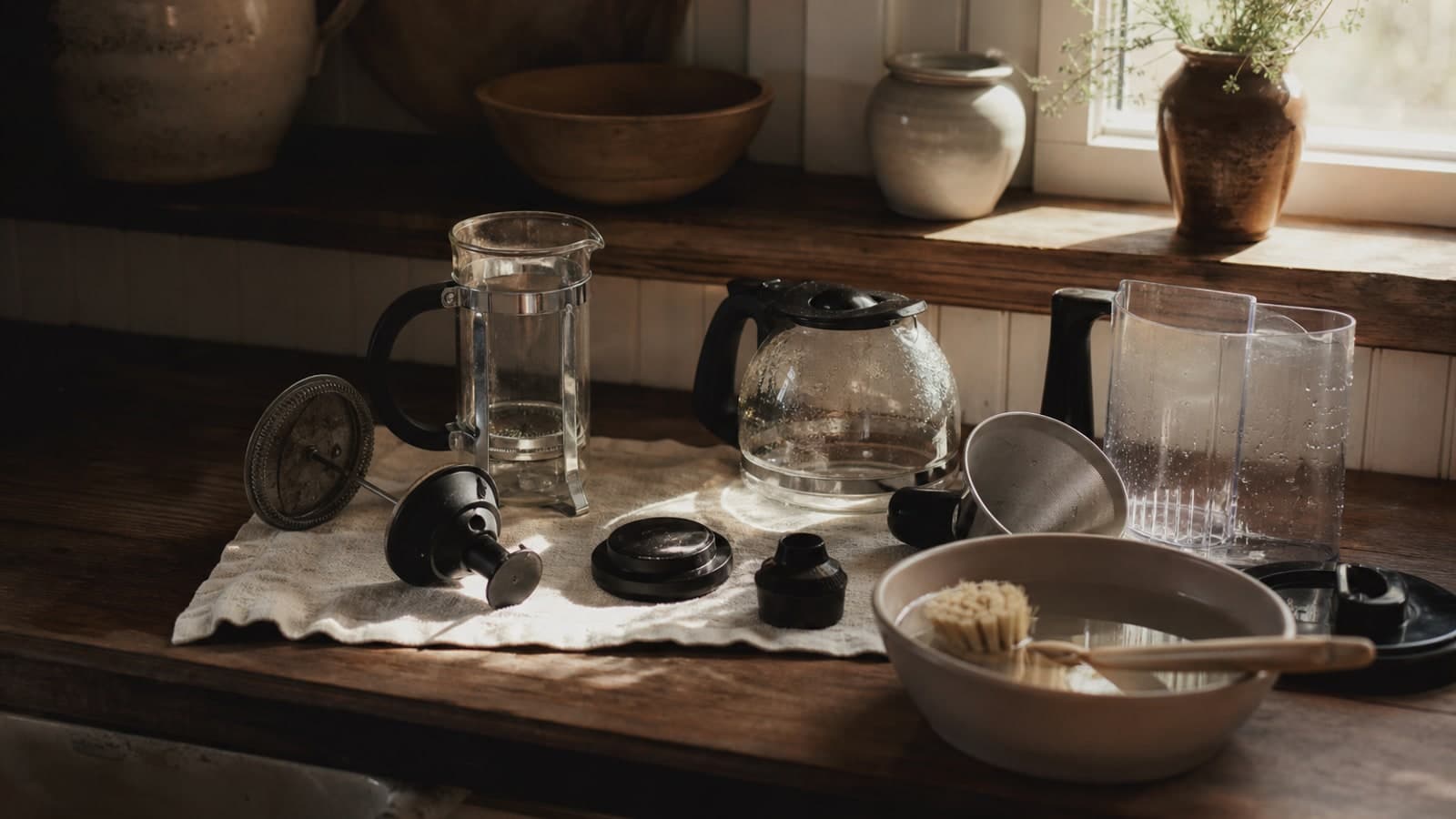 How to Clean Coffee Equipment on the Homestead