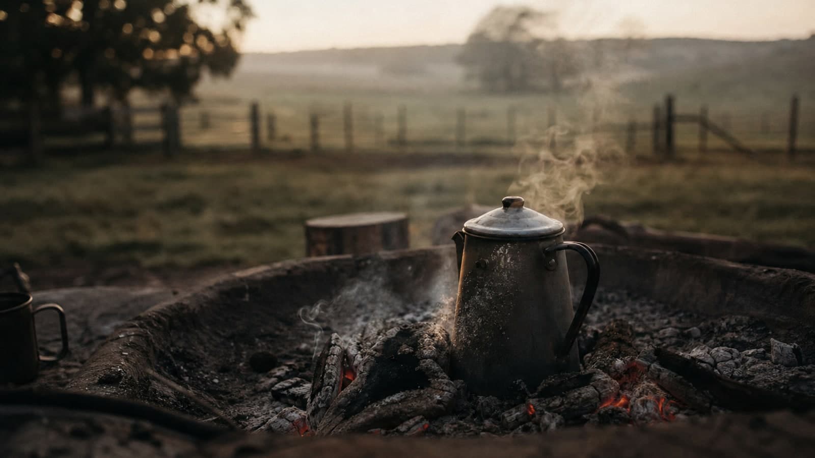 Cowboy Coffee Over a Campfire (or Wood Stove)