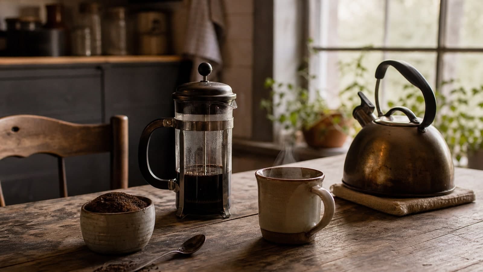 How to Brew French Press Coffee on the Homestead