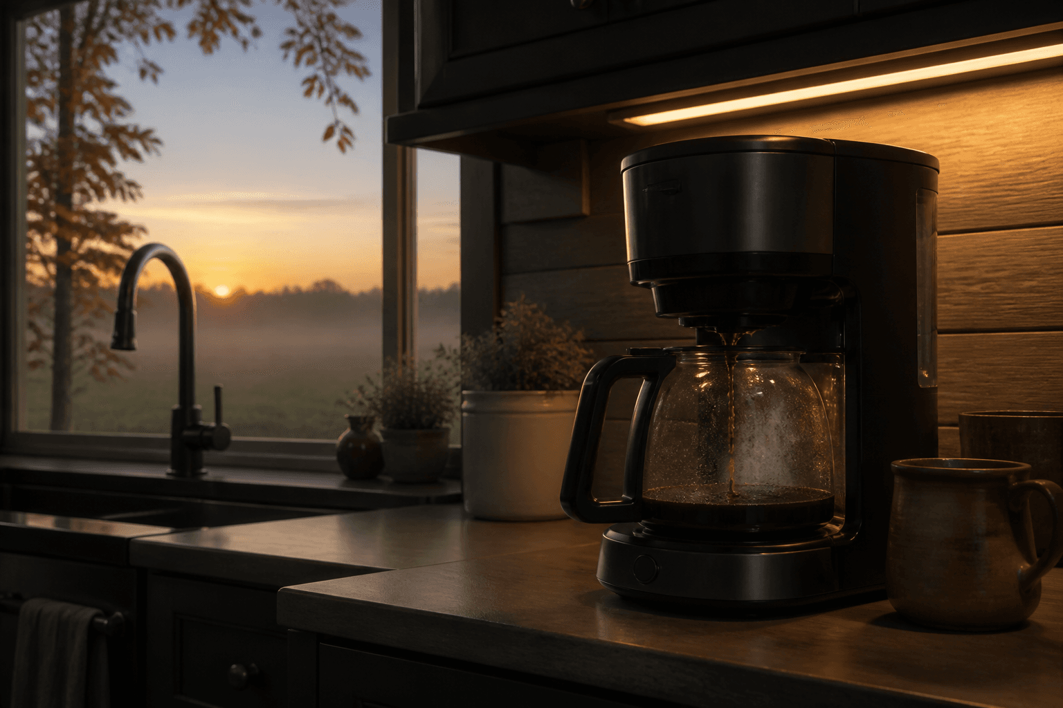 Programmable Drip Coffee for Darker Fall Mornings