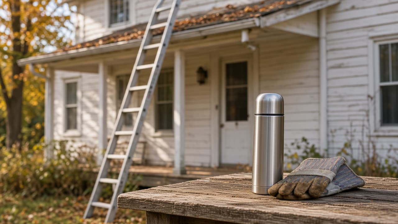 Gutter and Roof Prep Day: Coffee for the Ladder Jobs